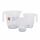 lot de 3 pots de mesure avec caoutchouc 0,5l1l2l